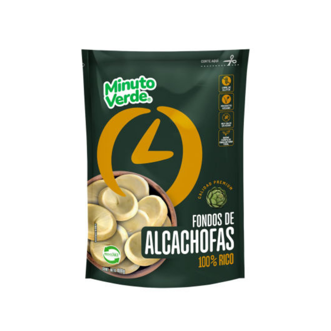 Fondos alcachofa 400 gr minuto verde