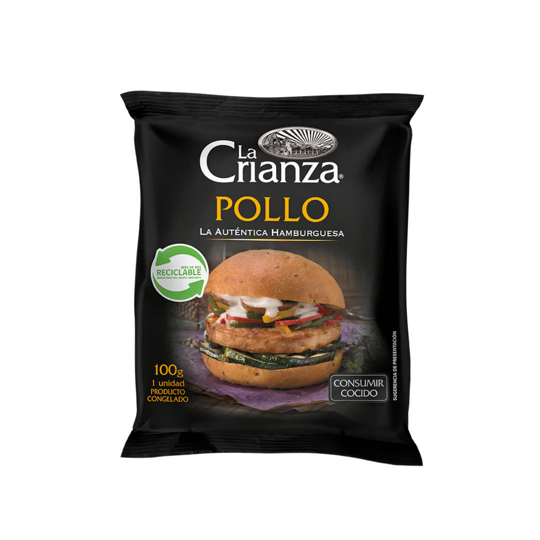 Hamburguesa de pollo la crianza