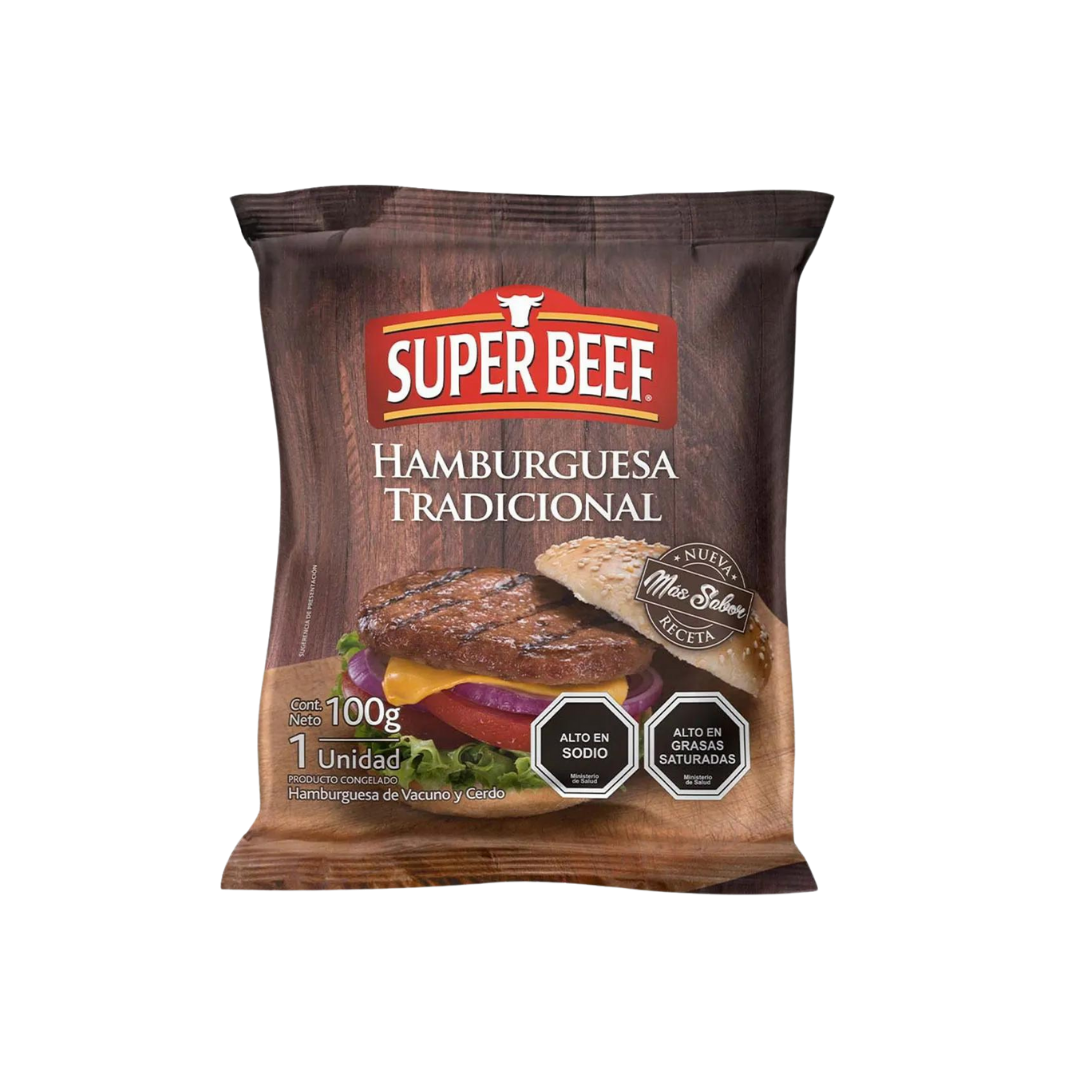 Hamburguesa súper beef 100 gr