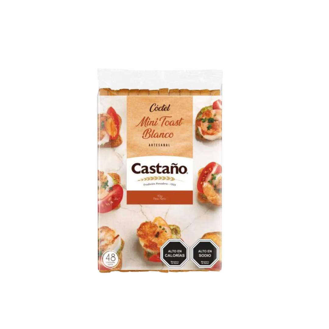 mini toast castaño