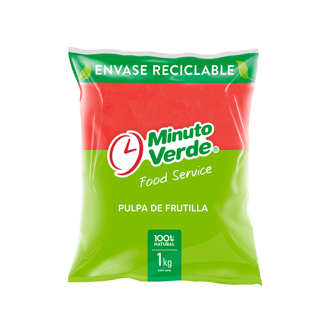Pulpa frutilla minuto verde kilo