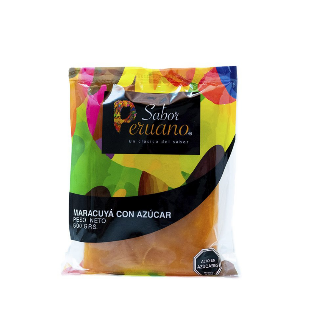 Pulpa mango maracuya sabor peruano con azucar