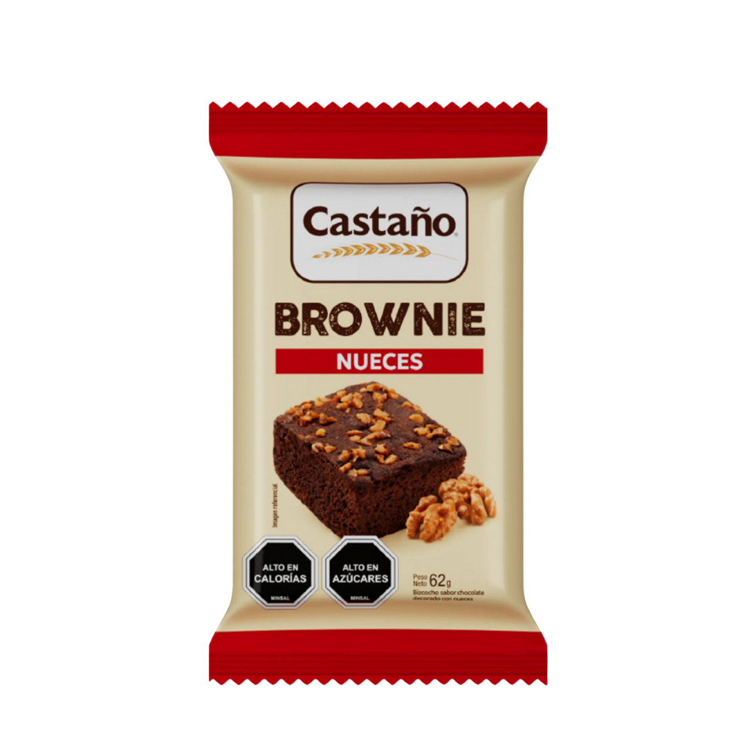 Brownie nueces 4 un castaño