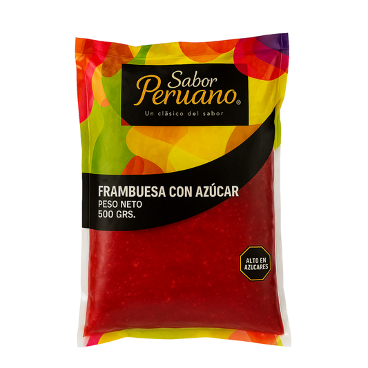 Frambuesa con azúcar sabor peruano