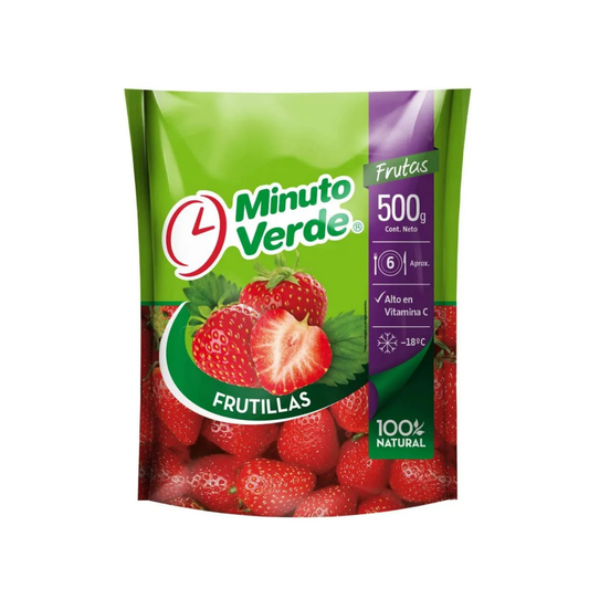 Frutilla en trozos 500 gr minuto verde