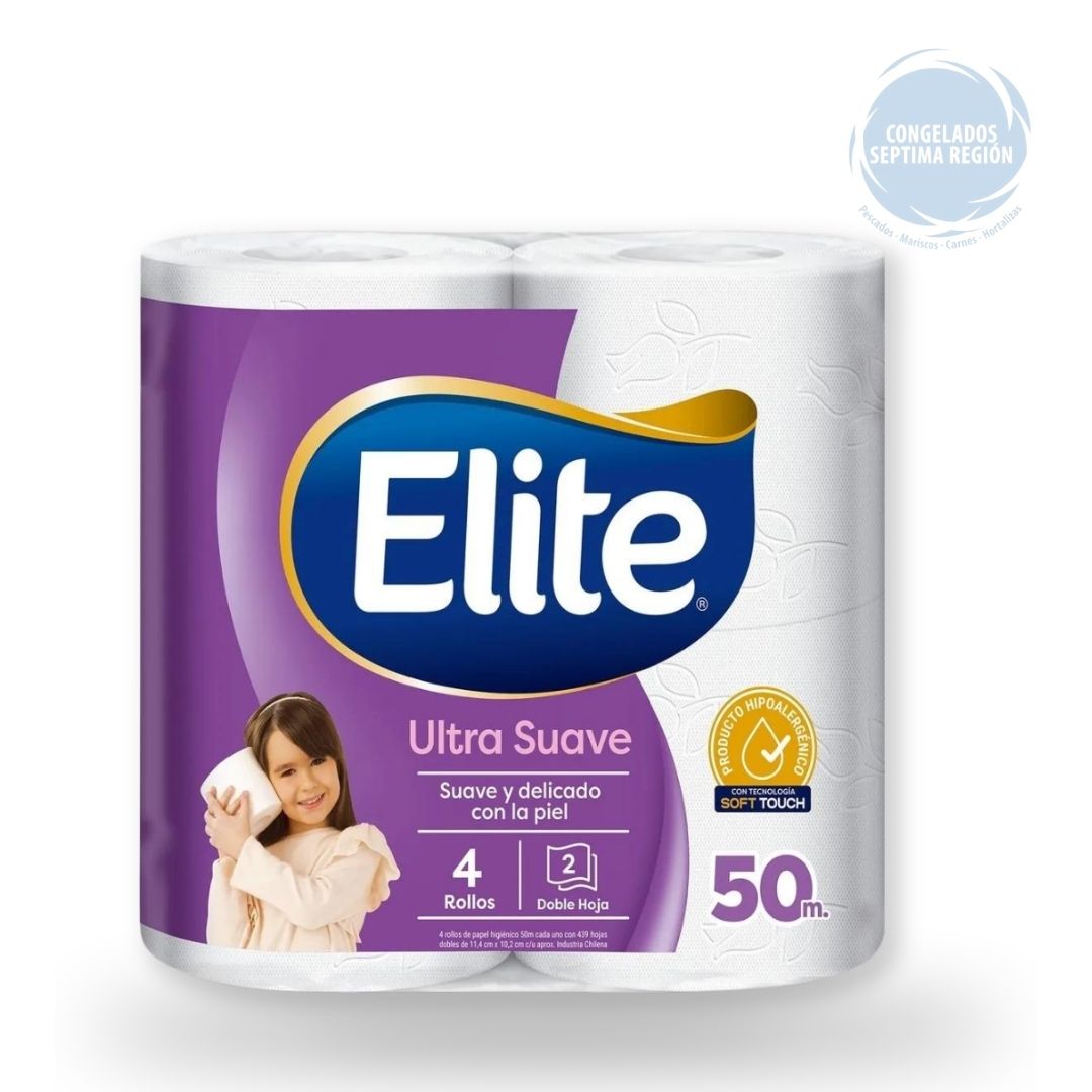 Papel higiénico Elite Ultra Suave 50m 4 un