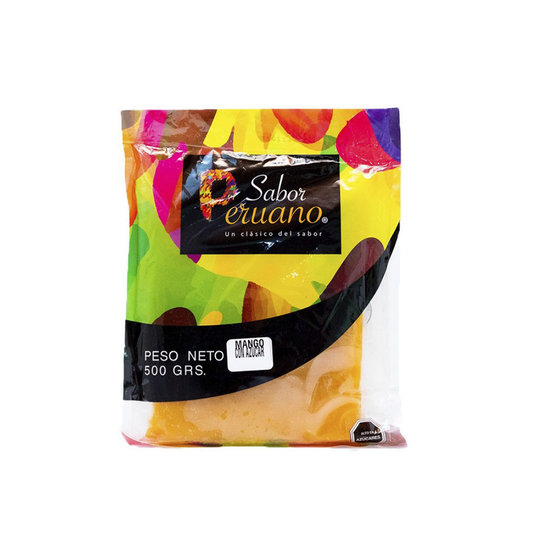 Pulpa mango con azucar sabor peruano