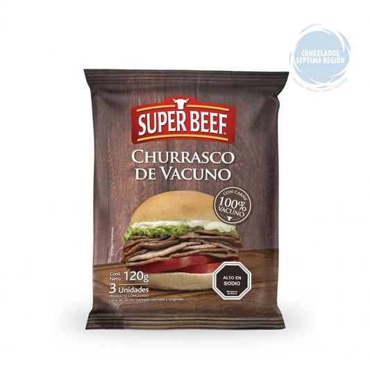 Churrascos super beef 120 gr