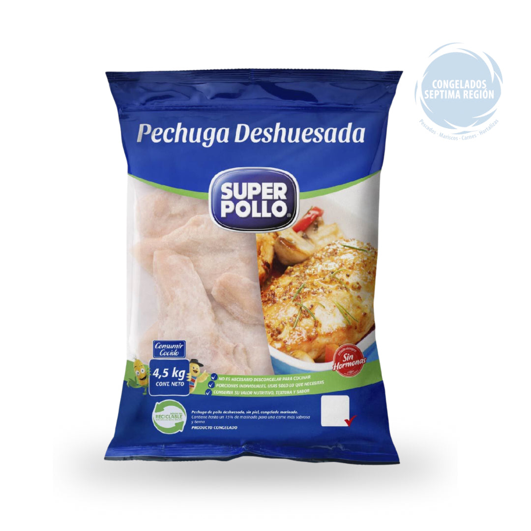 Pechuga deshuesada 4.5 kilos