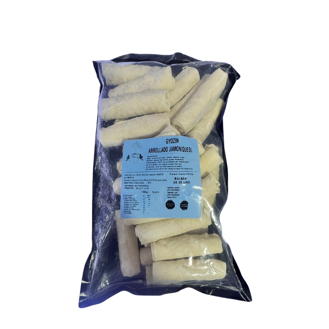 Arrollado jamón queso 25 un