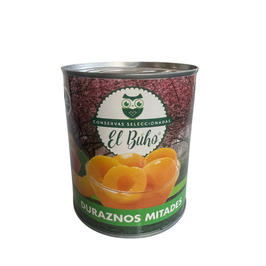 Durazno en mitades el búho